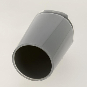 Стакан для зубных щёток DE'NASTIA трапеция серый пластик 000000000001200429