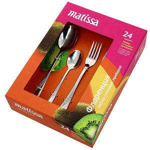 Набор столовых приборов Флоренция Matissa, 24 предмета 000000000001005463