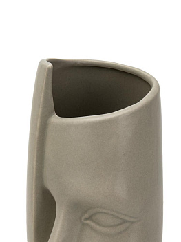 Ваза 6,5х14,5см Фьюжн серый керамика 000000000001225900