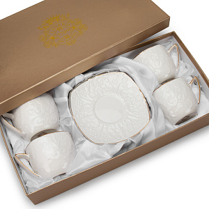 Набор чайный 8 предметов LAGARD (чашка 220мл-4шт/блюдце-4шт) фарфор SH08089 000000000001219869