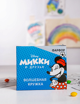 Термокружка 330мл DISNEY Минни Джунгли подарочная упаковка фарфор 000000000001207131
