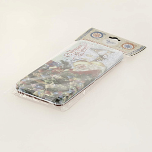 Подарочная коробочка Дед Мороз у елки Конверт для денег из черного окрашенного металла 16,6х7,6х1см 81401 000000000001201752