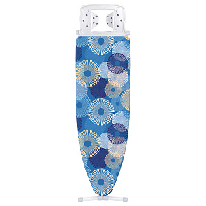 Доска гладильная 122х40см NIKA 10 в ассортименте, подставка под утюг, электрический соединитель 1,6м, нагрузка 25кг, металл/хлопок 000000000001222385