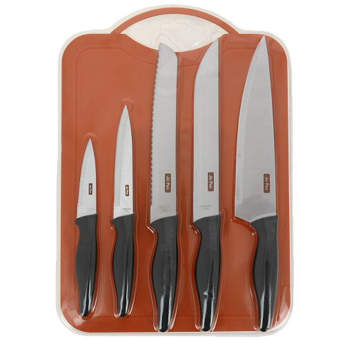 Набор кухонных ножей 5шт JA PAN нержавеющая сталь пластик 000000000001207139