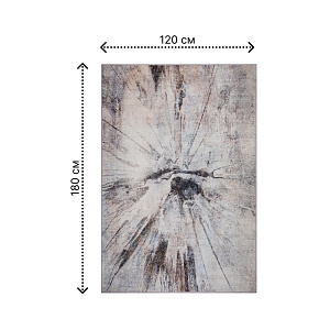 Ковер универсальный 120х180см LUCKY СОСТАРЕННЫЙ серый хрустальный бархат 000000000001222915