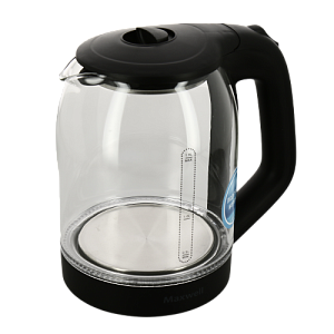 Чайник 1,8л Maxwell MW-1090 мощность 2200вт скрытый нагревательный элемент индикатор уровня воды подсветка корпус из термостойкого стекла 000000000001204162