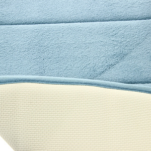 Коврик для ванной горх DE'NASTIA 45х70см memor голубой полиэфир M111126 000000000001154565