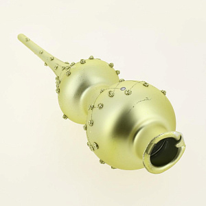 Верхушка для елки 20см БИРЮСИНКА Восторг золото стекло 000000000001207634