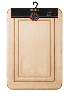 Коврик для ванной 55x80см DE'NASTIA Soft Collection мемори бежевый полиэстер 000000000001215834