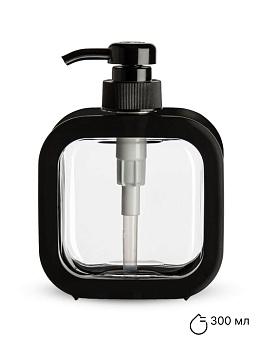 Диспенсер для мыла 300мл черный полипропилен 000000000001226467