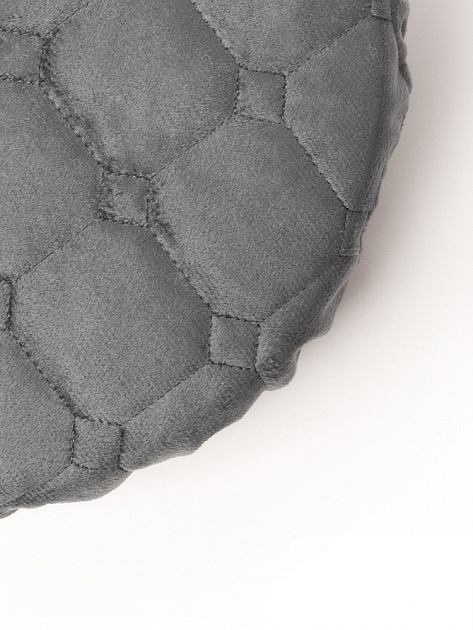 Чехол на табурет 33см DE'NASTIA круглый на резинке графит полиэстер 000000000001229939