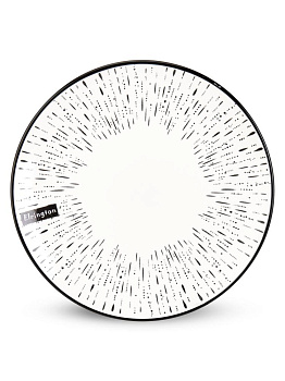 Тарелка десертная 20,5см ELRINGTON MILA SHANY белый/черный керамика 000000000001228508