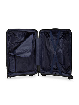 Чемодан на колесах S (36х22х55см) молния черный PP 000000000001226534