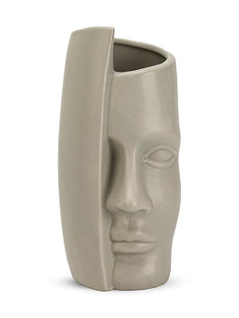 Ваза 11,5х21,5см Фьюжн серый керамика 000000000001225897