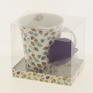 Кружка с силиконовым ситом, 380мл 000000000001185114