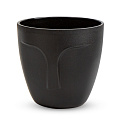 Кашпо 15х14см 2л Абстракция черный пластик 000000000001219538