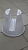 Кашпо на перила D30см H24см 6,5л Белый мрамор пластик 000000000001194502