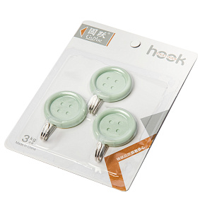 Крючки 3шт Пуговицы Тренд пластик 000000000001176214