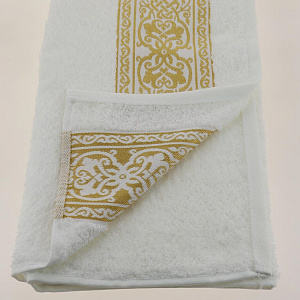 Полотенце 50х90см CLEANELLY Винченцо махровое плотность 460гр/м белый 100% хлопок ПЦ2601-1782,101 000000000001198603