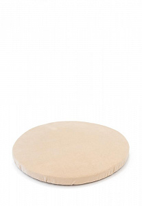 Подушка на стул 31,5см DE'NASTIA круглая бархатная молочный полиэстер 000000000001200412
