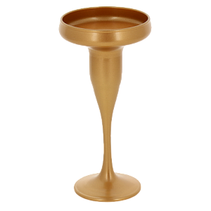 Подсвечник стеклянный с напылением цвет Матовая бронза , двойная лакировка, Колорист Дизайн RUDIK 000000000001191036