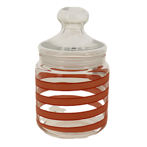 Банка стекляннаяс красной спиралью 0,75л с крышкой SPRIAL RED Q0404 000000000001198037