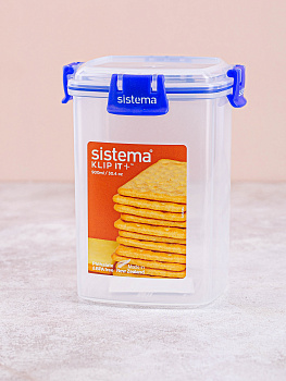 Контейнер 900мл SISTEMA для хранения печенья и других сухих и продуктов. Усиленный силиконовый уплотнитель.Можно мыть в посудомоечной машине. 881332 000000000001204675