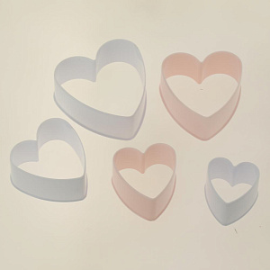 Формы кулинарные для вырезания печенья Сердце 5шт 684723 000000000001193041