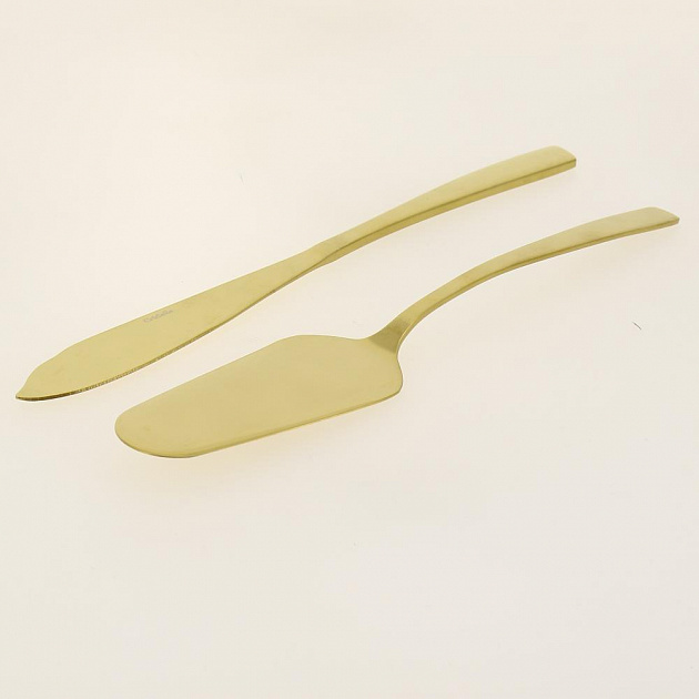 Набор столовых приборов для торта 2 предмета CRISTELLE Gold лопатка нож нержавеющая сталь 000000000001193612