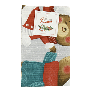 Полотенце 35х60см ДОЛЯНА Новогодняя Сказка 100% хлопок 160г/м2 000000000001208904