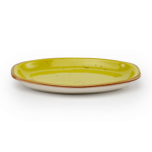 Блюдо сервировочное 26см TULU PORSELEN Reactive Lime green фарфор 000000000001216240