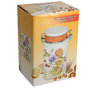 Банка для сыпучих продуктов Элегия Коралл, 1100мл 000000000001119126