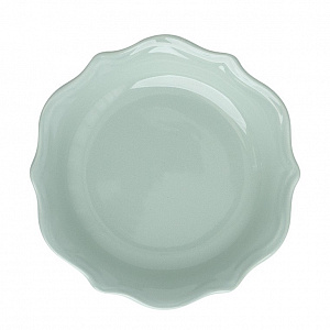Тарелка суповая 22см 600мл DE'NASTIA Romeo зеленый глянцевый керамика 000000000001216761