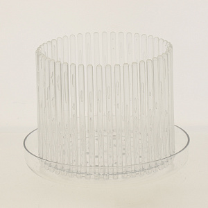 Цветочный горшок ТЕХОСНАСТКА Корона для орхидей с поддоном Прозрачный пластик 000000000001182977