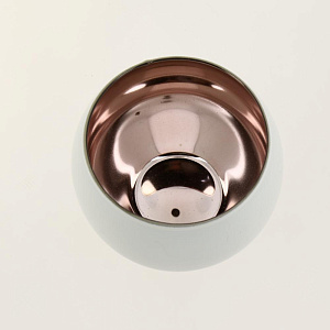 Подсвечник декоративный "Сircle" стекло 7х6,7см белый/золото R011269 000000000001200387