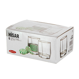HISAR Набор стопок для водки 6шт 55мл PASABAHCE стекло 000000000001004323