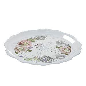 Поднос "Прованс" круглый, полистирол, R030580 000000000001176182