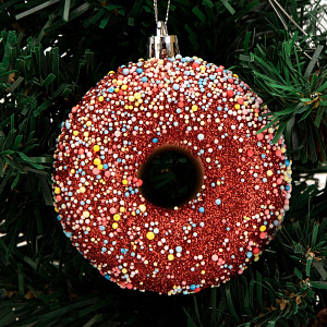 Декоративное украшение Набор 3шт 8,5см Пончик серия Неоновая микс пластик 000000000001224126