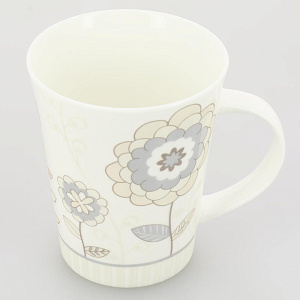 Кружка 370мл MILVIS Цветок перламутр фарфор 000000000001208587