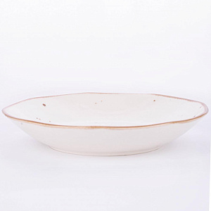 Тарелка суповая 21см TULU PORSELEN Reactive milky фарфор 000000000001212911