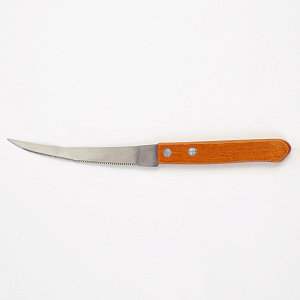 Нож FORA, зазубр, деревянная ручка/нержавеющая сталь, F050124 000000000001196224