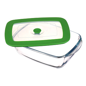 Форма для приготовления 1,1л 23х15х6,5см PYREX 4в1 круглая с крышкой стекло 000000000001088915