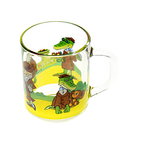 Набор посуды Чебурашка и крокодил Гена Союзмультфильм, стекло, 3 предмета 000000000001096619