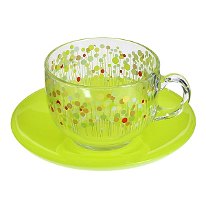 ПОЛЕ ЗЕЛЕНЫХ ЦВЕТОВ Набор чайный 12 предметов 220мл LUMINARC 000000000001005491