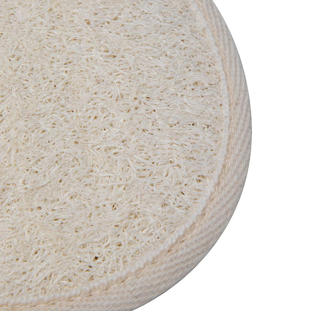 Мочалка овальная 18х13см LUCKY Natural полиэстер/люфа 000000000001224472