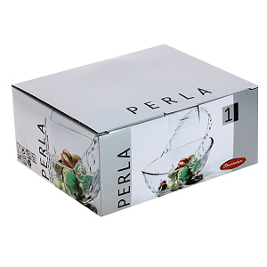 PERLA Ваза для фруктов 16,4х23х8,6см с ручкой PASABAHCE стекло 000000000001050351