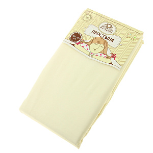 Простынь DE'NASTIA 180х215см ваниль 100%Микрофибра C010308 000000000001109594