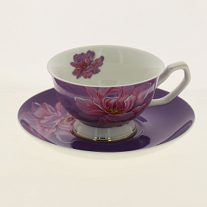 Пара чайная 200мл/блюдце BALSFORD Палитра ШИПОВНИК ВИОЛЕТ подарочная упаковка 000000000001183420