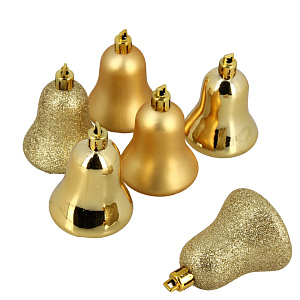 Набор декоративных украшений Колокольчик Посуда Центр, 6 см, 6 шт. 000000000001161773