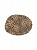 Салфетка сервировочная 44x33см DE'NASTIA Лео новый камень бежевый/черный ПВХ 000000000001221304
